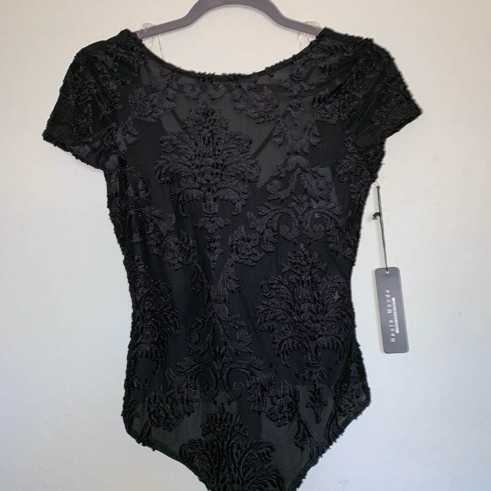 Black Velvet Bodysuit